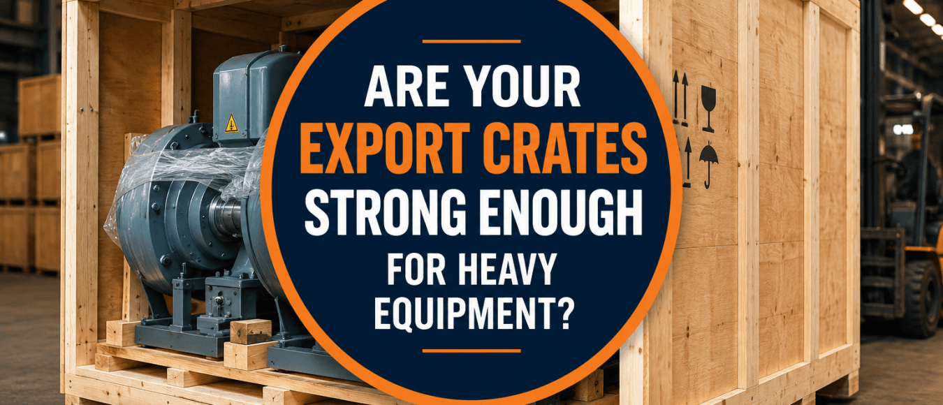 Are Your Export Crates Strong Enough for Heavy Equipment